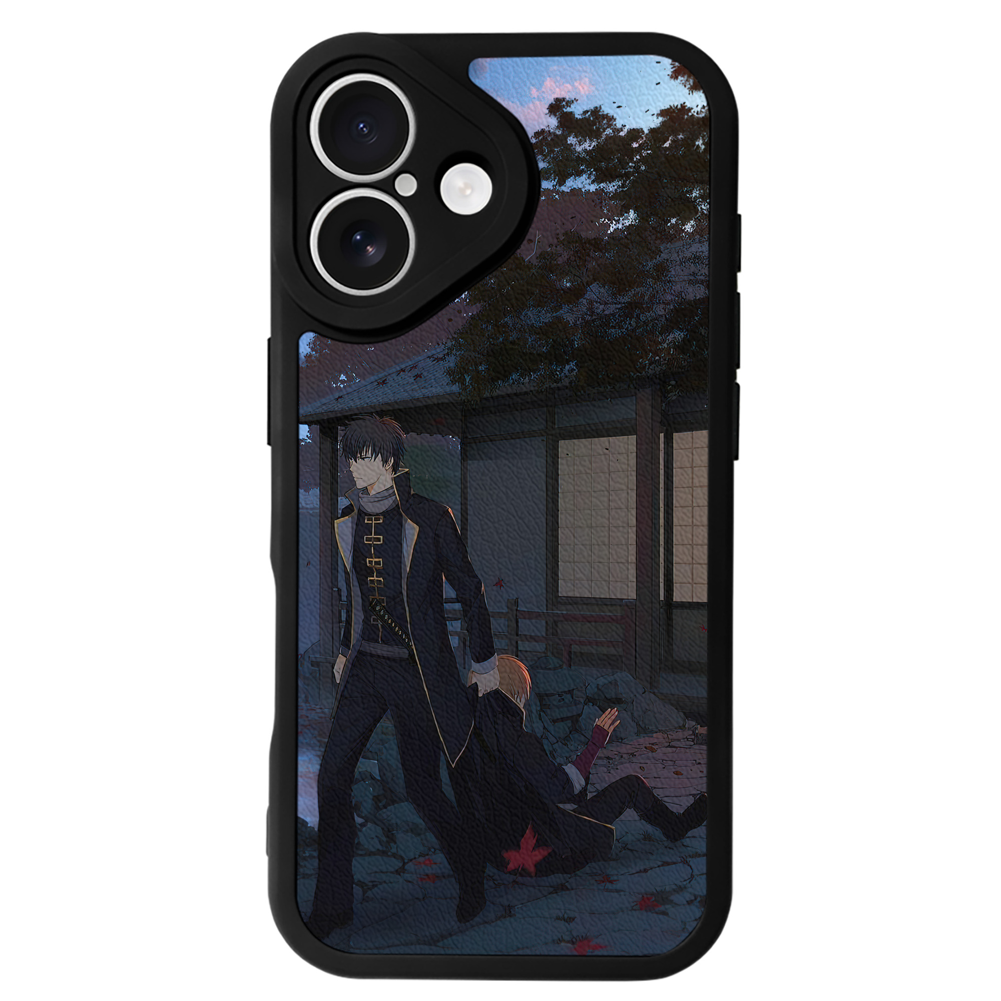 （画像用） ぎんたま 坂田銀時（さかたぎんとき） 神楽 志村新八（しむら しんぱち） GINTAMA Sakata Gintoki Kagura Shimura Shinpachi 【iPhone 16シリーズ対応】シリコンスマホケース（レザー調） 材質：シリコン